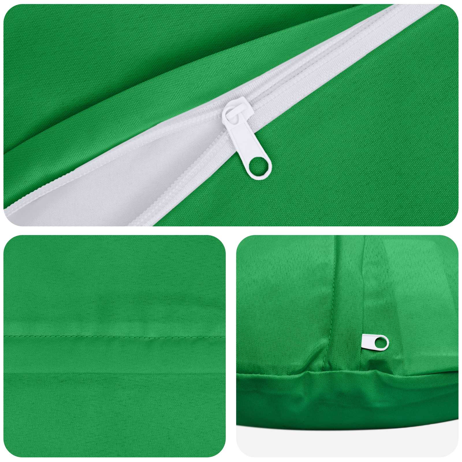 vidaXL Poszewka na poduszkę 2 pcs HEERLEN zielony Ø 30 cm Poliester