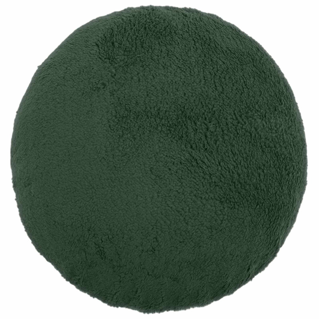vidaXL Poszewka na poduszkę 2 pcs HEERLEN Ciemnozielony Ø 30 cm Bouclé