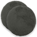 vidaXL Poszewka na poduszkę 2 pcs HEERLEN ciemnoszary Ø 30 cm Bouclé