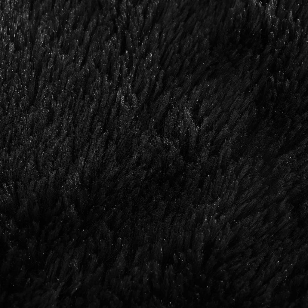 vidaXL Poszewka na poduszkę 6 pcs HEERLEN Czarny Ø 30 cm Fleece PV