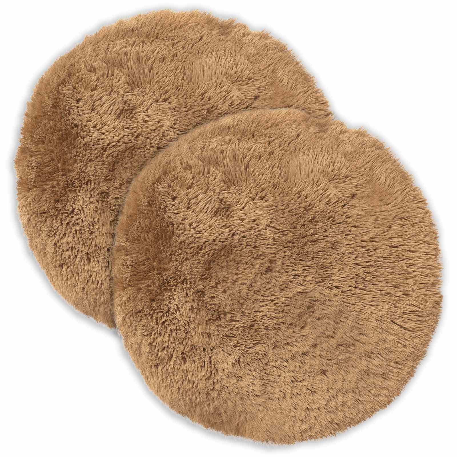 vidaXL Poszewka na poduszkę 2 pcs HEERLEN Ciemnoszary Ø 30 cm