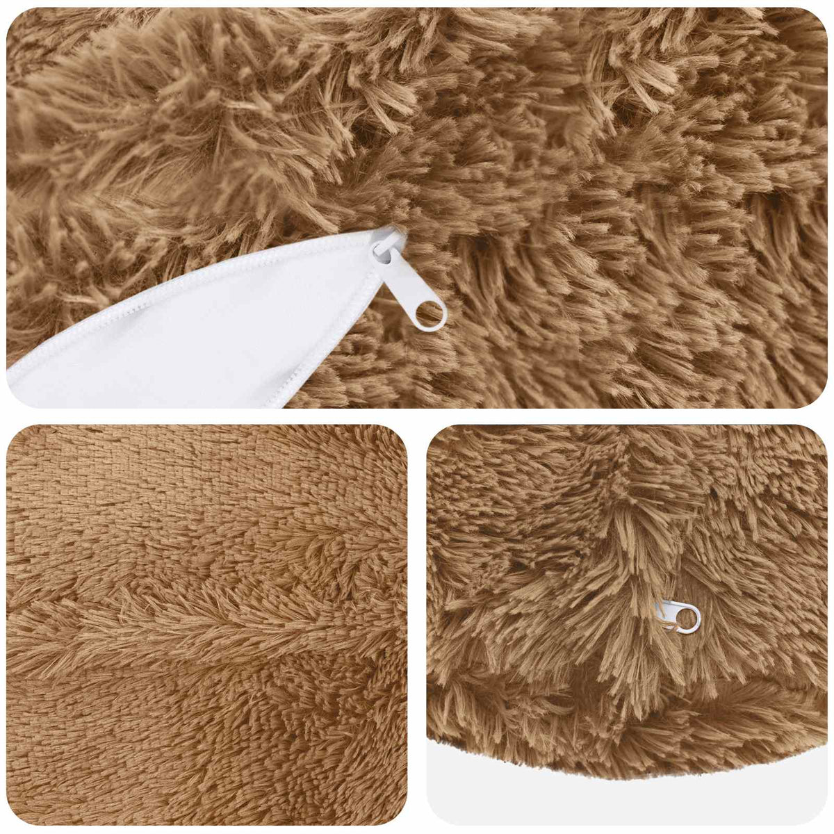 vidaXL Poszewka na poduszkę 6 pcs HEERLEN Ciemnoszary Ø 30 cm