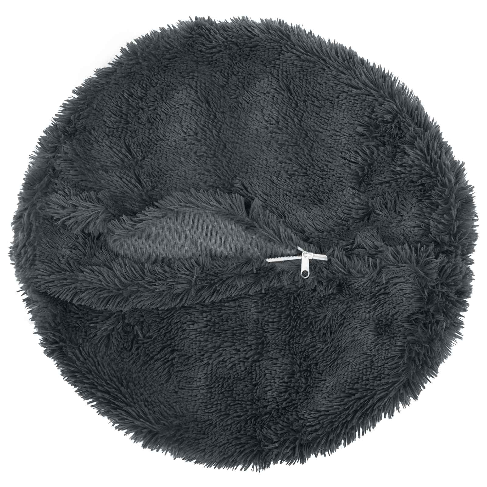 vidaXL Poszewka na poduszkę 2 pcs HEERLEN antracytowy Ø 30 cm