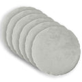 vidaXL Poszewka na poduszkę 6 pcs HEERLEN jasnoszary Ø 30 cm Flanela