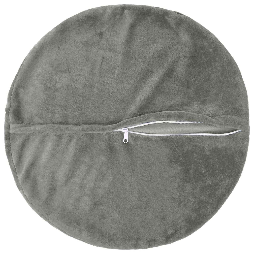 vidaXL Poszewka na poduszkę 6 pcs HEERLEN ciemnoszary Ø 30 cm Flanela
