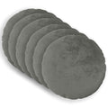 vidaXL Poszewka na poduszkę 6 pcs HEERLEN ciemnoszary Ø 30 cm Flanela