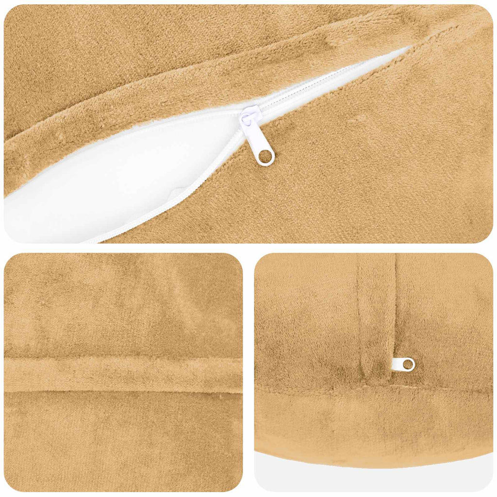 vidaXL Poszewka na poduszkę 2 pcs HEERLEN Ciemnoszary Ø 30 cm Flanela