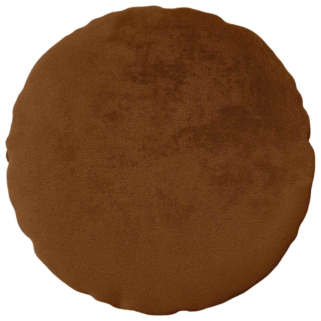 vidaXL Poszewka na poduszkę 6 pcs HEERLEN Jasny Brąz Ø 30 cm Flanela