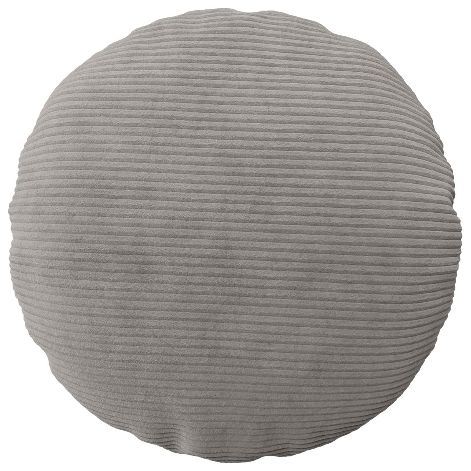 vidaXL Poszewka na poduszkę 2 pcs HEERLEN jasnoszary Ø 40 cm sztruks