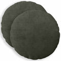 vidaXL Poszewka na poduszkę 2 pcs HEERLEN antracytowy Ø 40 cm sztruks