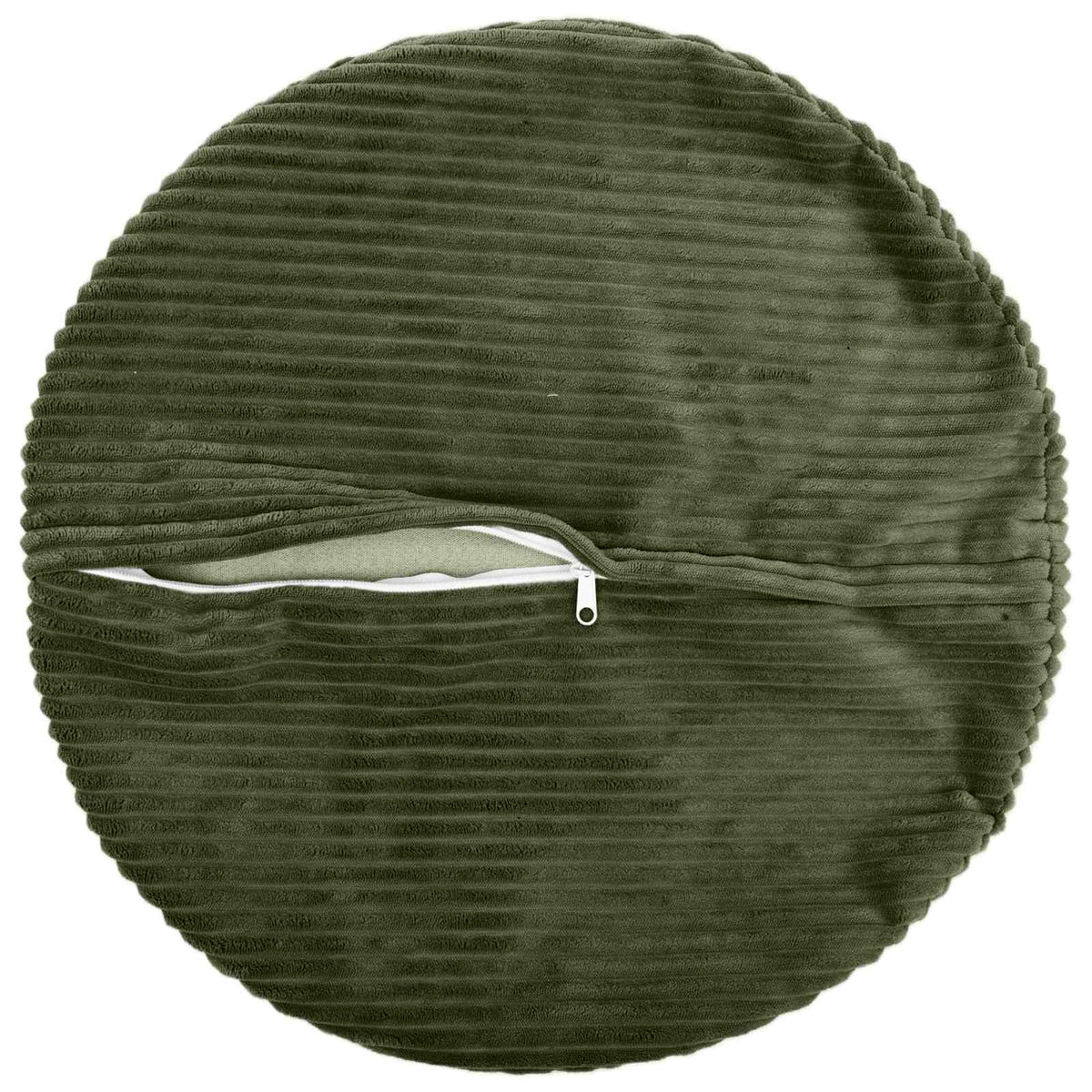 vidaXL Poszewka na poduszkę 6 pcs HEERLEN zielony Ø 40 cm sztruks