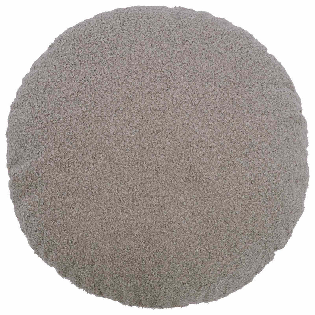 vidaXL Poszewka na poduszkę 2 pcs HEERLEN jasnoszary Ø 40 cm Bouclé