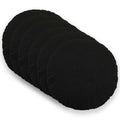 vidaXL Poszewka na poduszkę 6 pcs HEERLEN Czarny Ø 40 cm Bouclé