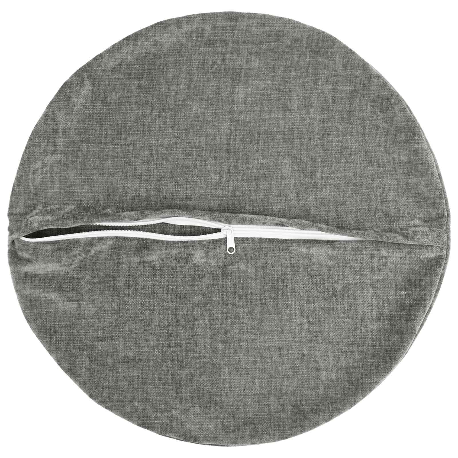 vidaXL Poszewka na poduszkę 6 szt. HEERLEN ciemnoszary Ø 40 cm