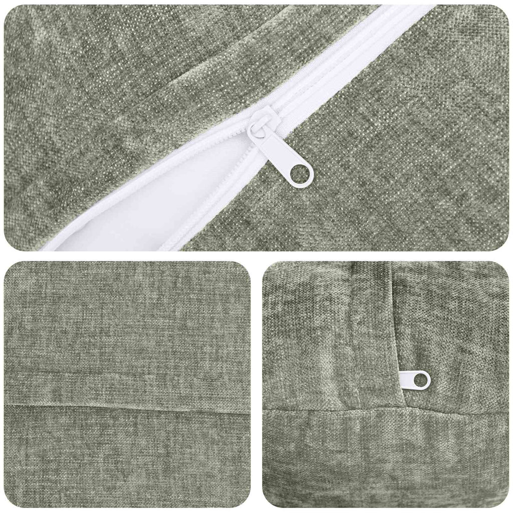 vidaXL Poszewka na poduszkę 6 szt. HEERLEN zielony Ø 40 cm