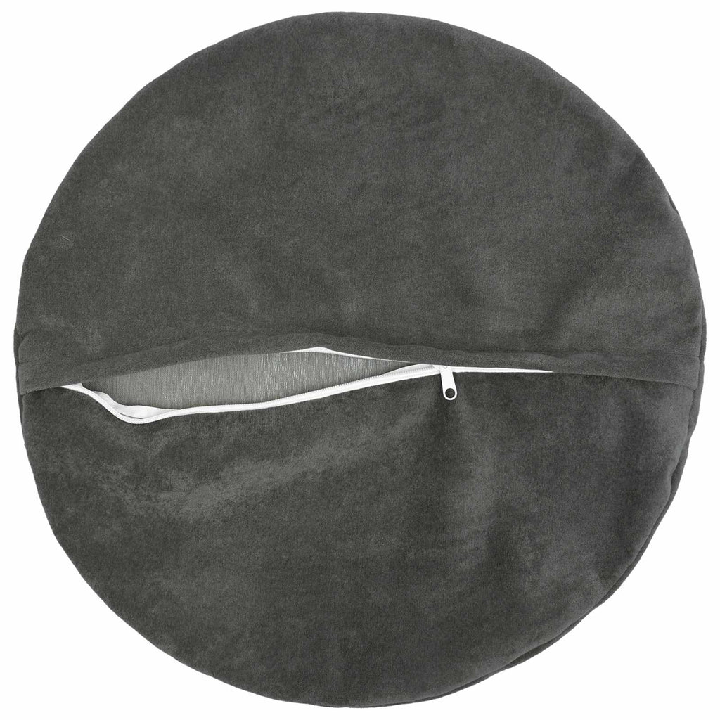 vidaXL Poszewka na poduszkę 2 pcs HEERLEN antracytowy Ø 40 cm