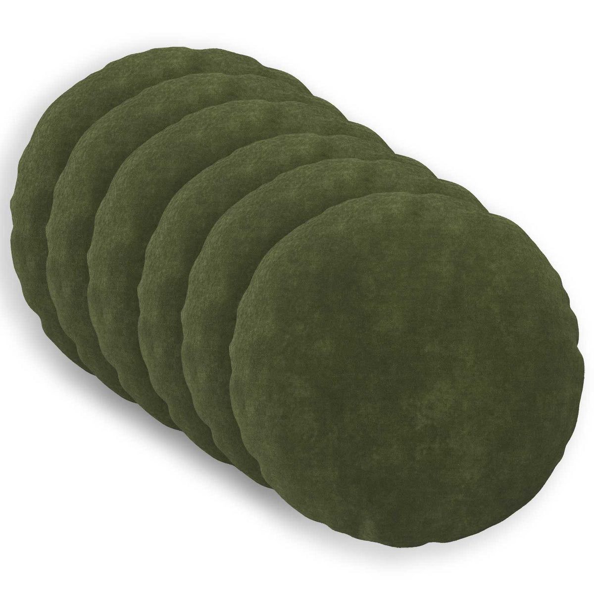 vidaXL Poszewka na poduszkę 6 pcs HEERLEN zielony Ø 40 cm