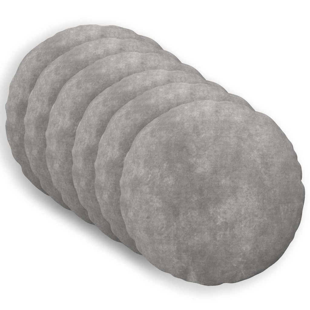 vidaXL Poszewka na poduszkę 6 pcs HEERLEN jasnoszary Ø 40 cm