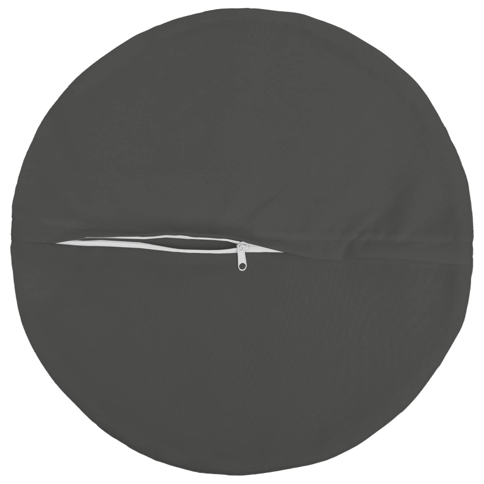 vidaXL Poszewka na poduszkę 2 pcs HEERLEN antracytowy Ø 40 cm