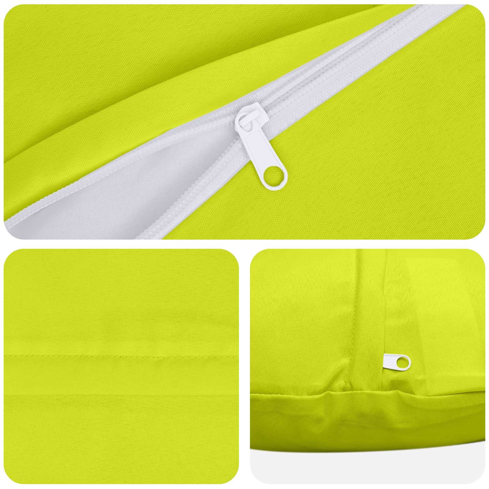 vidaXL Poszewka na poduszkę 2 pcs HEERLEN Jasnozielony Ø 40 cm