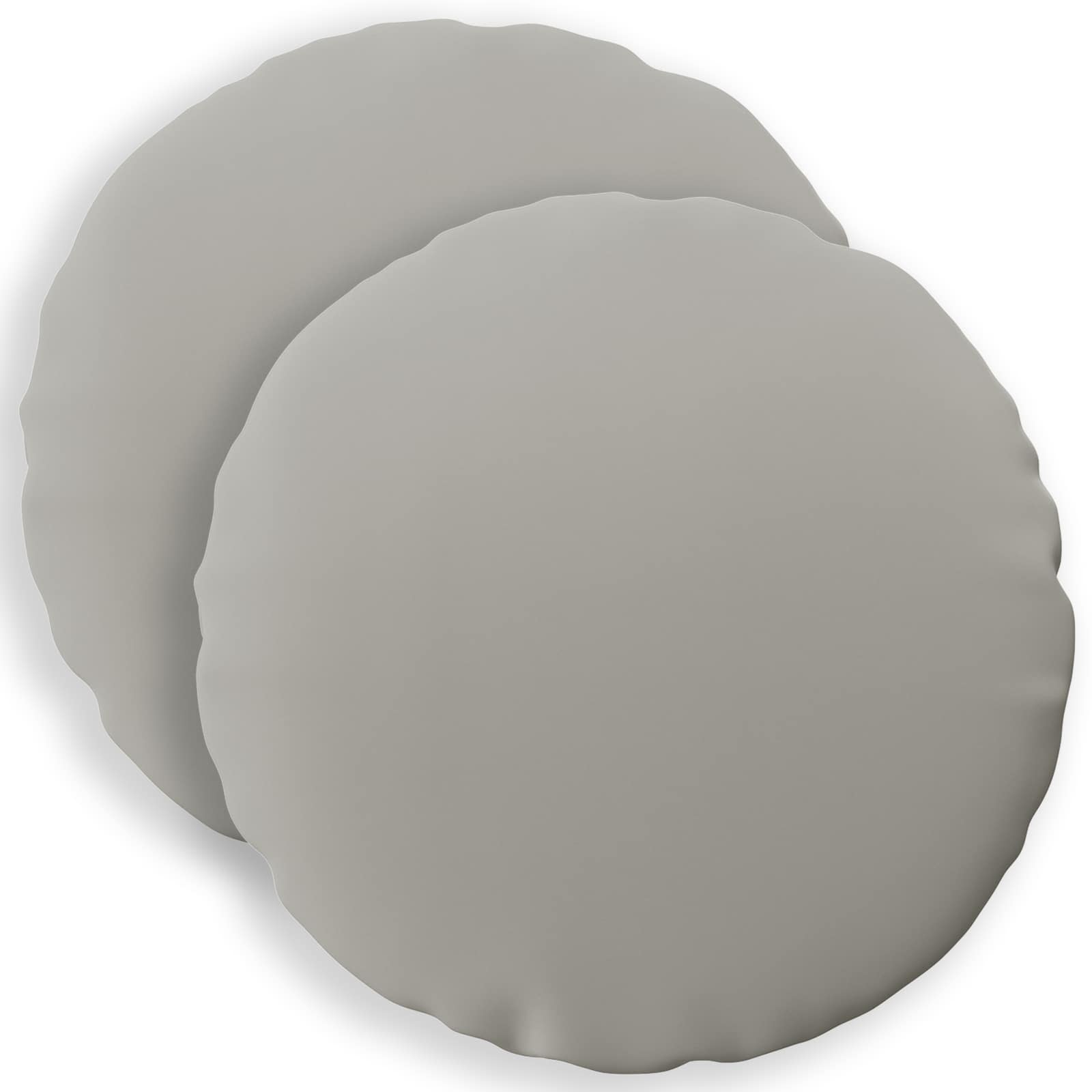 vidaXL Poszewka na poduszkę 2 pcs HEERLEN Szary Ø 40 cm Poliester