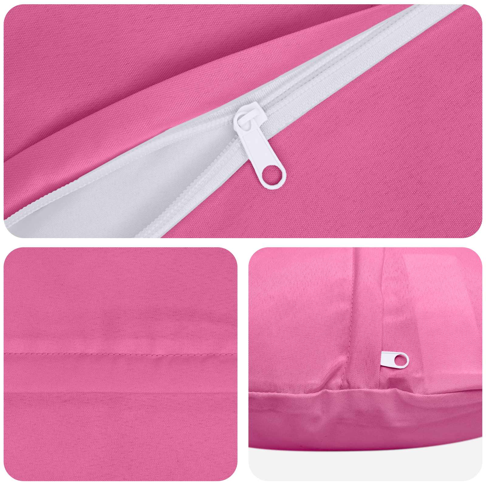 vidaXL Poszewka na poduszkę 2 pcs HEERLEN różowy Ø 40 cm Poliester
