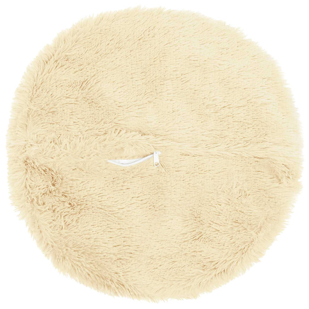 vidaXL Poszewka na poduszkę 2 pcs HEERLEN kremowy Ø 40 cm Fleece PV