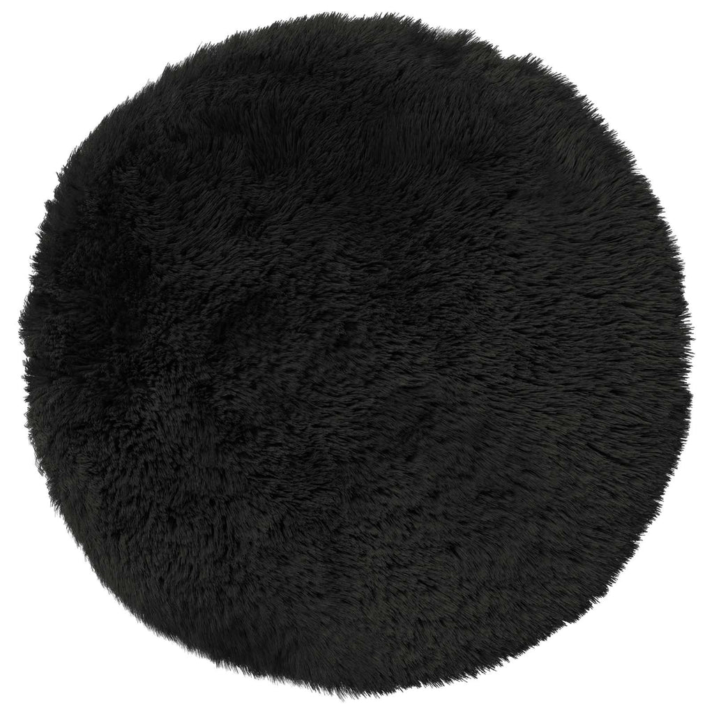 vidaXL Poszewka na poduszkę 2 pcs HEERLEN Czarny Ø 40 cm Fleece PV