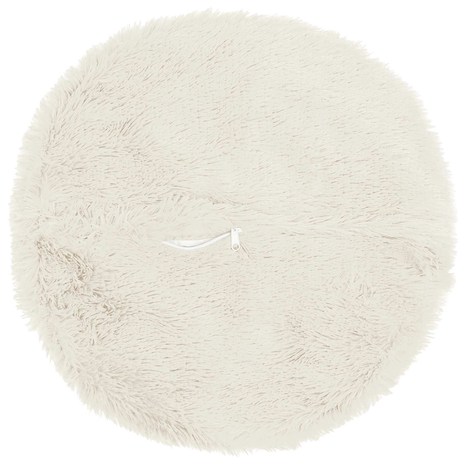 vidaXL Poszewka na poduszkę 2 pcs HEERLEN Biały Ø 40 cm Fleece PV