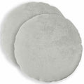 vidaXL Poszewka na poduszkę 2 pcs HEERLEN jasnoszary Ø 40 cm Flanela