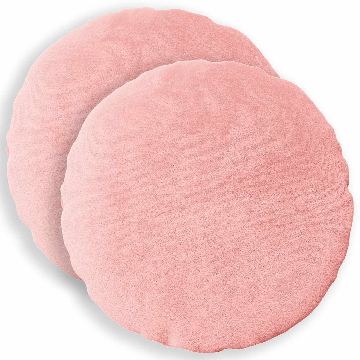 vidaXL Poszewka na poduszkę 2 pcs HEERLEN różowy Ø 40 cm Flanela