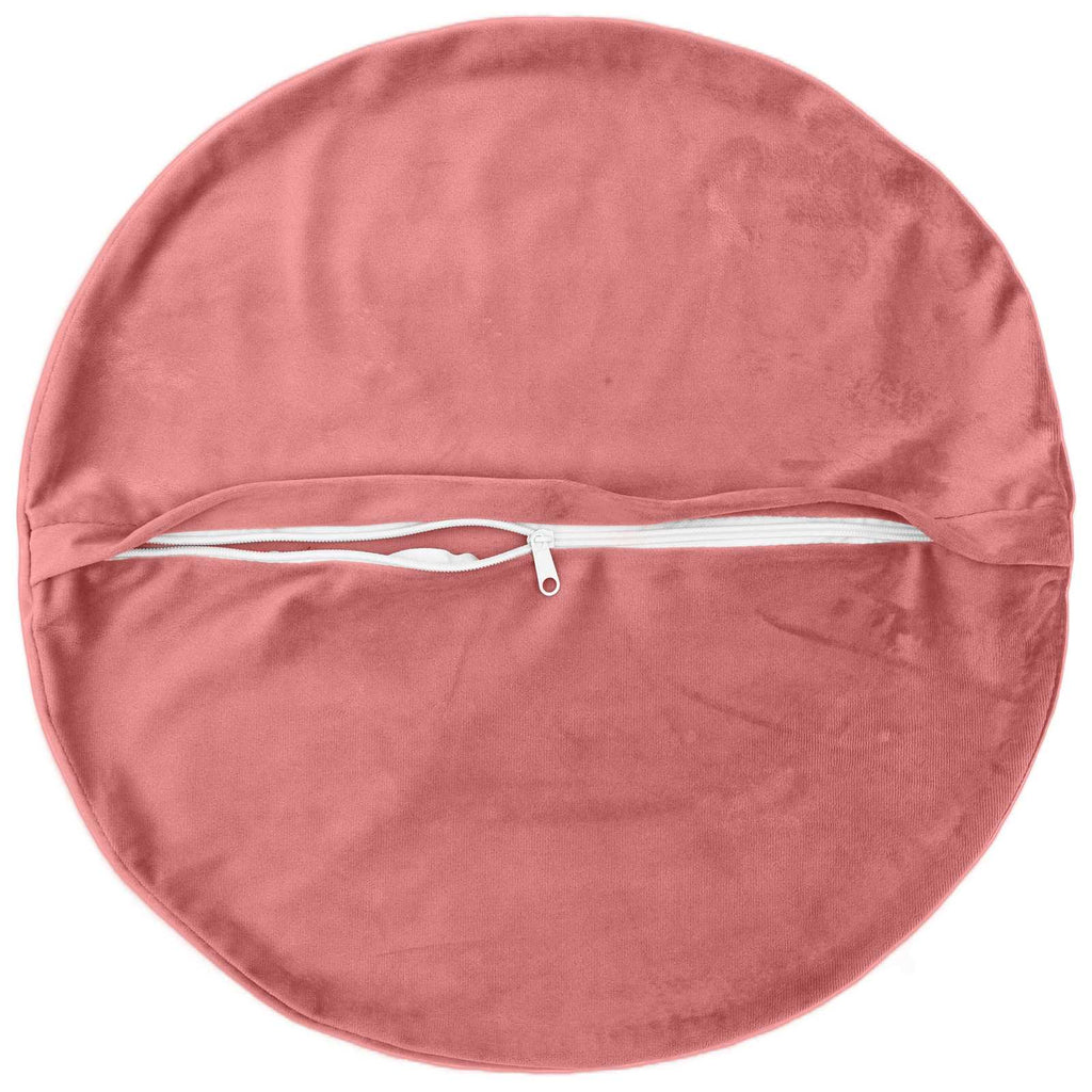 vidaXL Poszewka na poduszkę 2 pcs HEERLEN różowy Ø 50 cm Welur