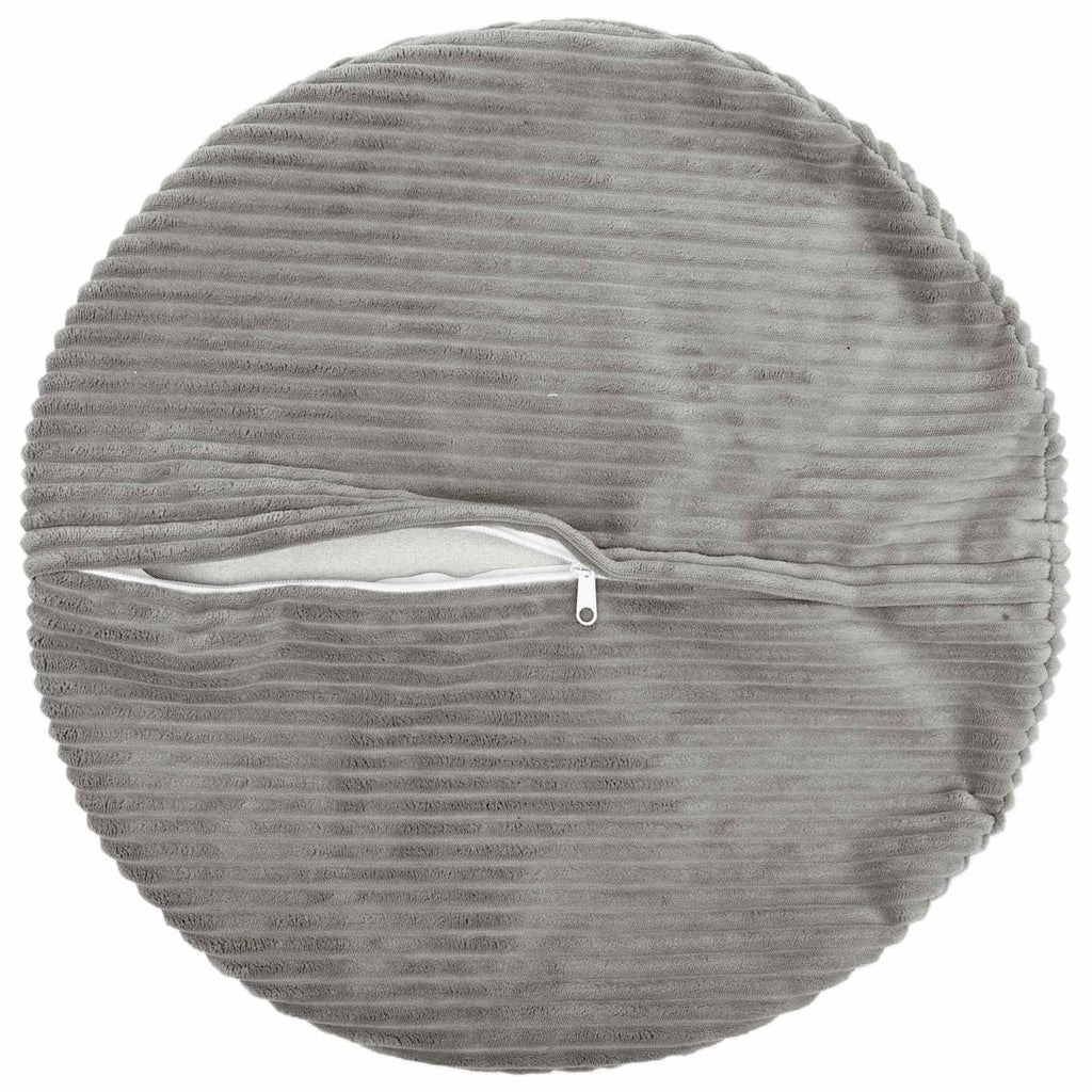 vidaXL Poszewka na poduszkę 6 pcs HEERLEN jasnoszary Ø 50 cm sztruks