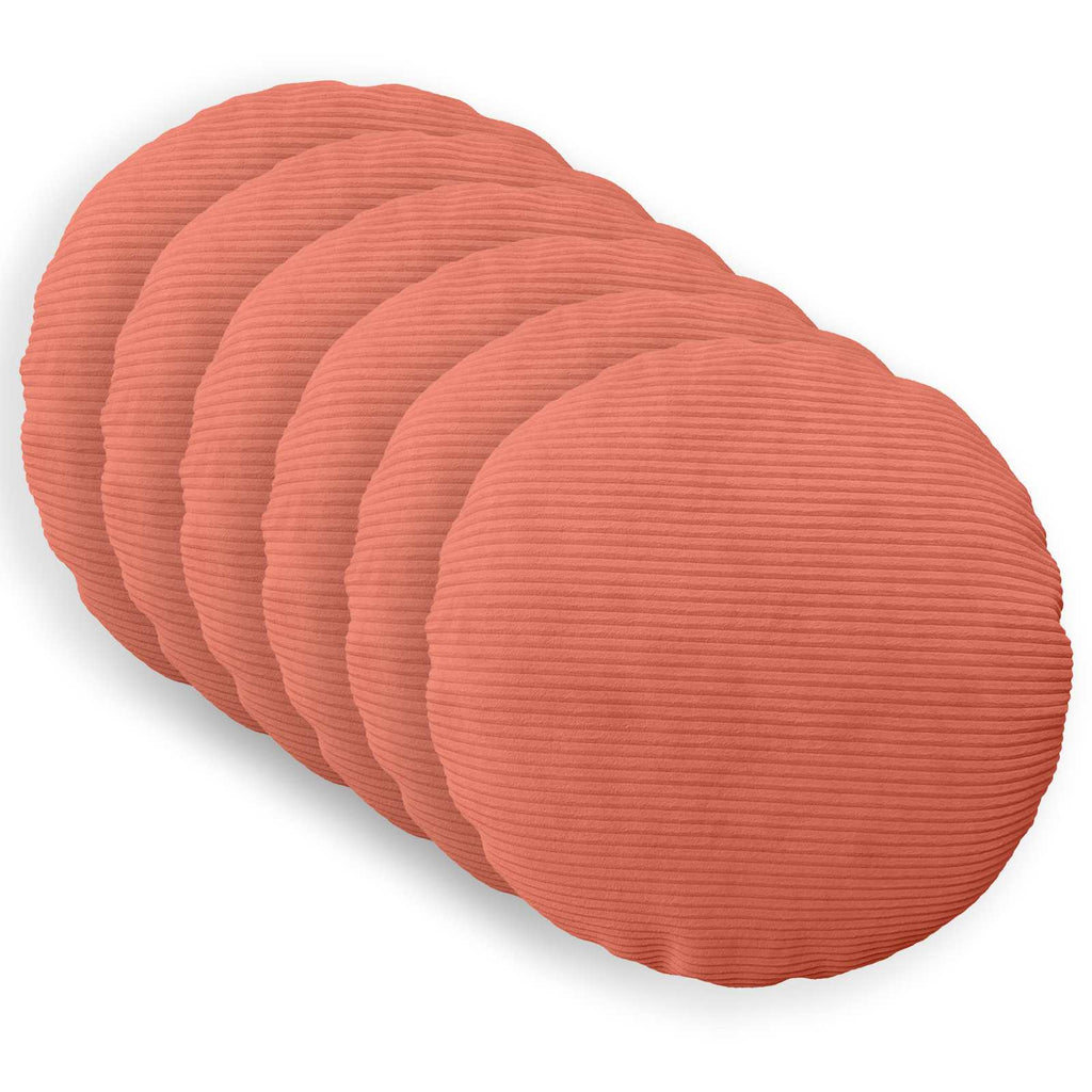 vidaXL Poszewka na poduszkę 6 pcs HEERLEN Czerwono-pomarańczowy