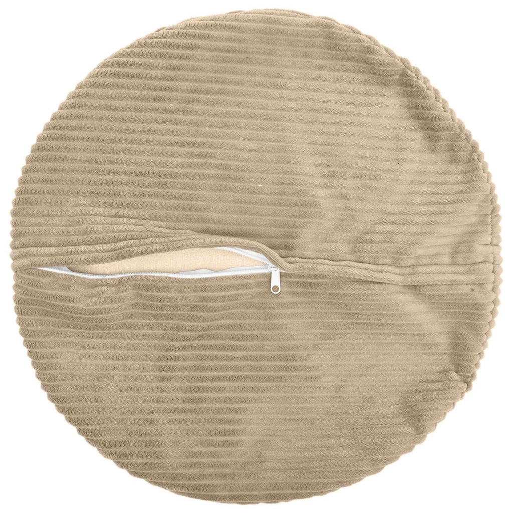 vidaXL Poszewka na poduszkę 2 pcs HEERLEN Ciemnoszary Ø 50 cm sztruks