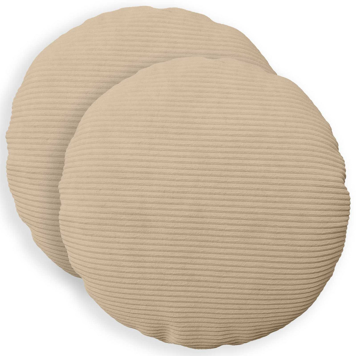 vidaXL Poszewka na poduszkę 2 pcs HEERLEN Ciemnoszary Ø 50 cm sztruks