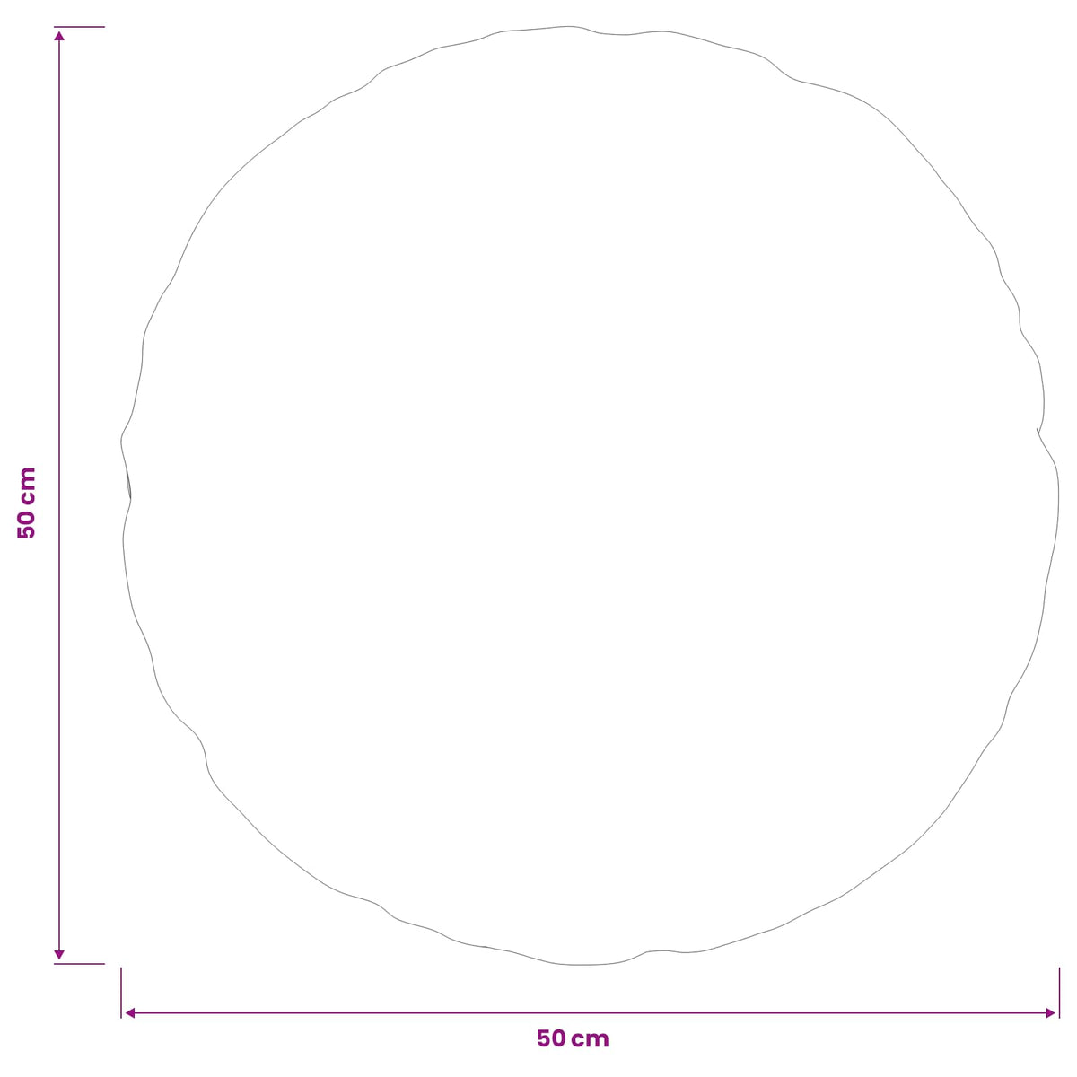 vidaXL Poszewka na poduszkę 2 pcs HEERLEN kremowy Ø 50 cm Bouclé