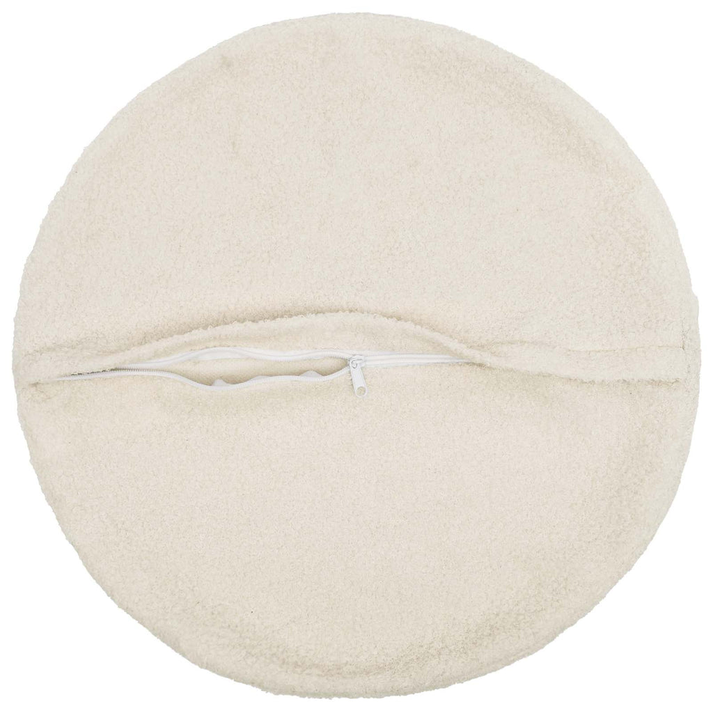 vidaXL Poszewka na poduszkę 6 pcs HEERLEN kremowy Ø 50 cm Bouclé