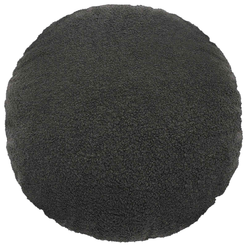 vidaXL Poszewka na poduszkę 2 pcs HEERLEN ciemnoszary Ø 50 cm Bouclé