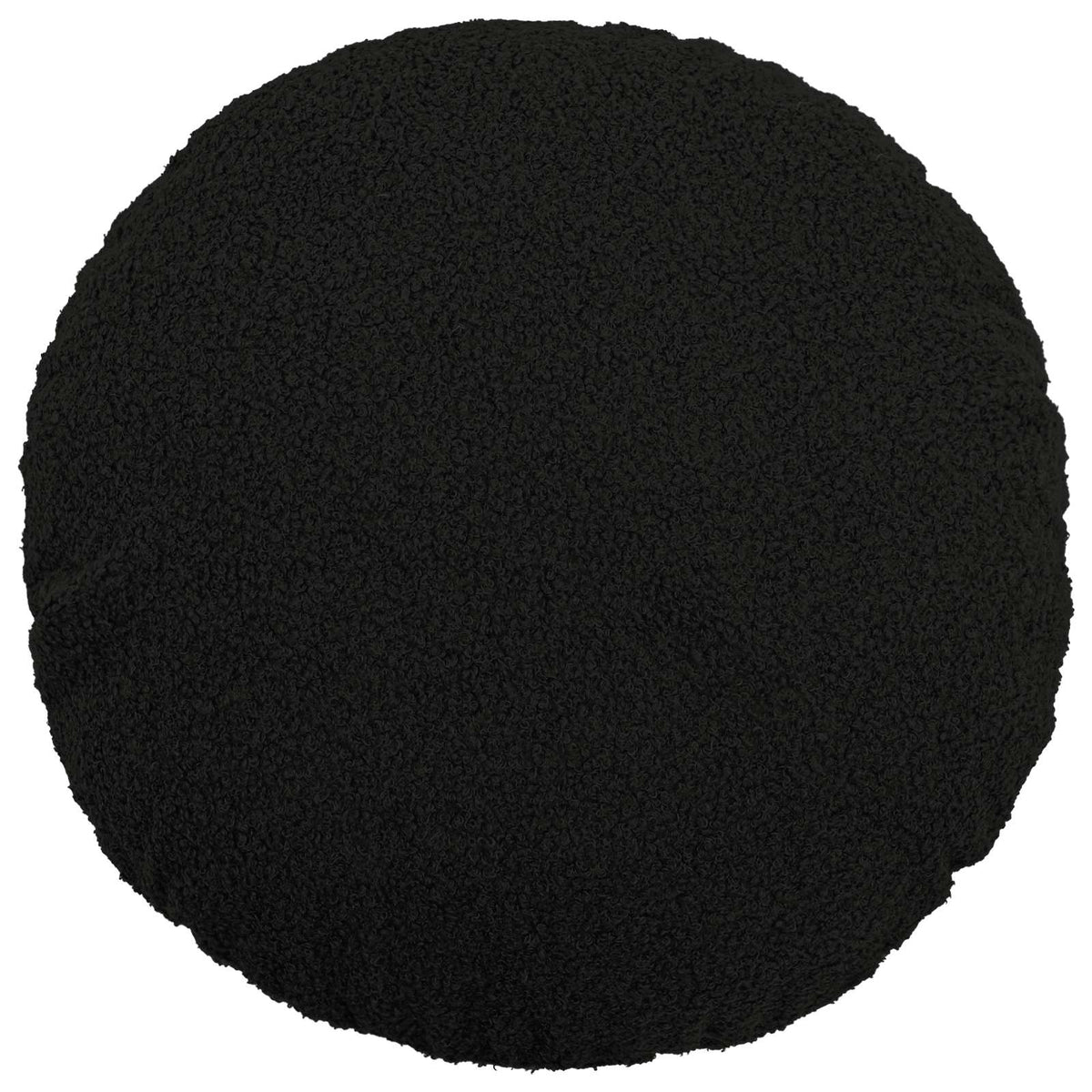vidaXL Poszewka na poduszkę 6 pcs HEERLEN Czarny Ø 50 cm Bouclé