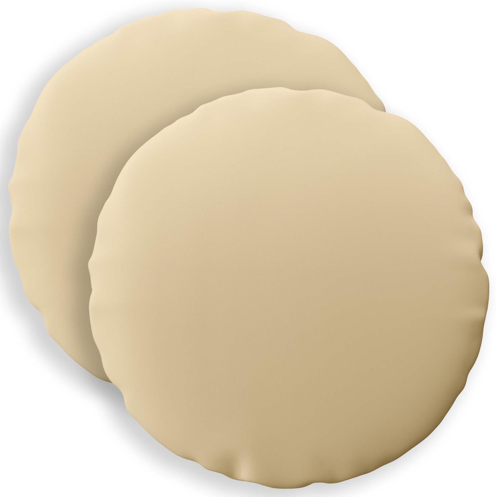 vidaXL Poszewka na poduszkę 2 pcs HEERLEN Beżowy Ø 50 cm Poliester