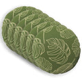 vidaXL Poszewka na poduszkę 6 pcs HEERLEN Wzór liścia Ø 50 cm