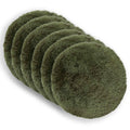vidaXL Poszewka na poduszkę 6 pcs HEERLEN zielony Ø 50 cm Fleece PV