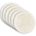 vidaXL Poszewka na poduszkę 6 pcs HEERLEN Biały Ø 50 cm Fleece PV