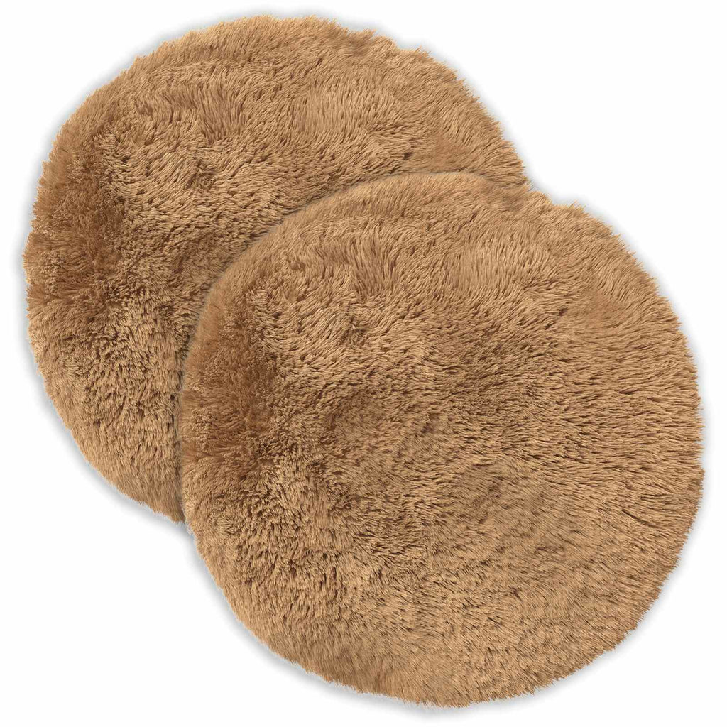 vidaXL Poszewka na poduszkę 2 pcs HEERLEN Ciemnoszary Ø 50 cm