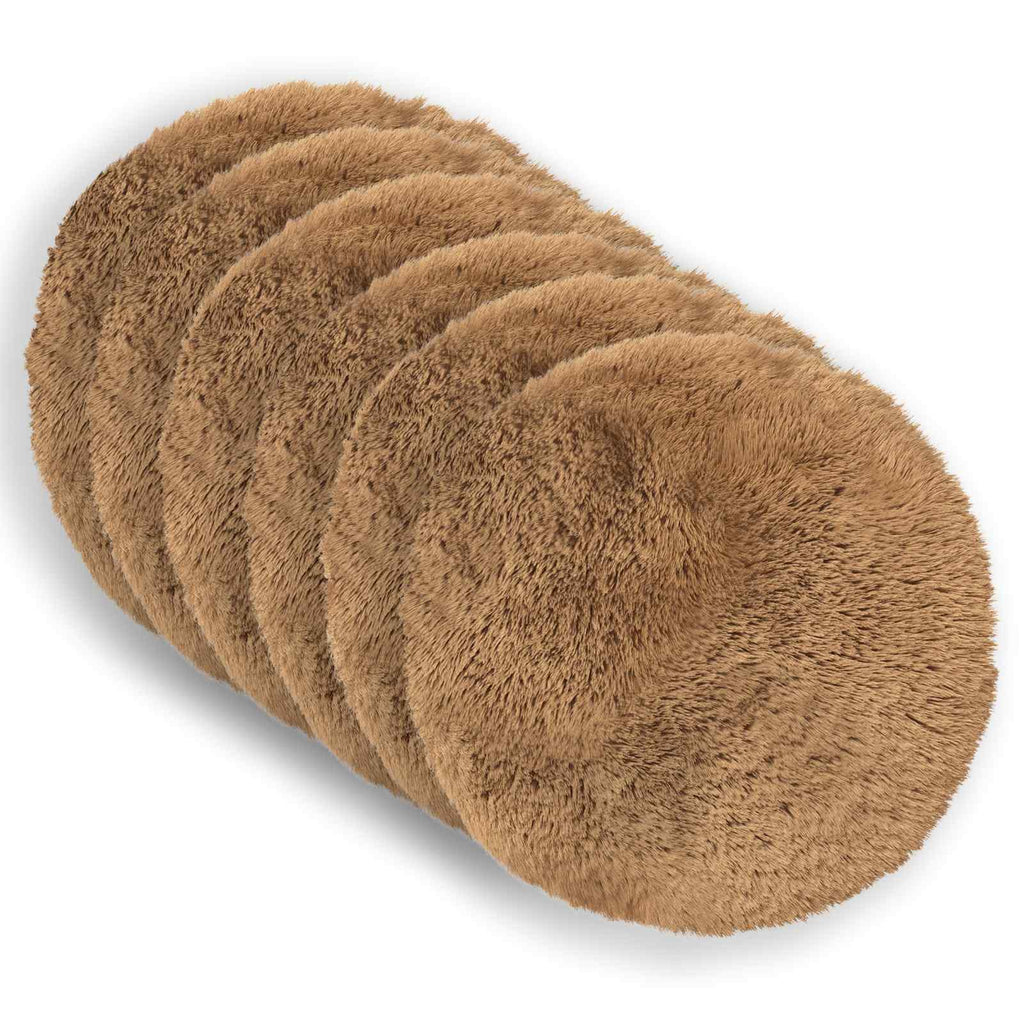 vidaXL Poszewka na poduszkę 6 pcs HEERLEN Ciemnoszary Ø 50 cm