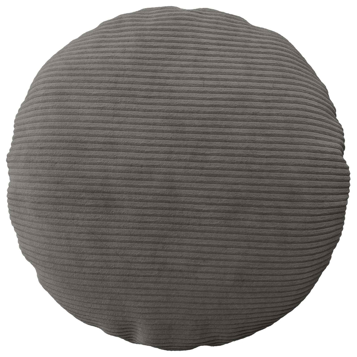 vidaXL Poszewka na poduszkę 2 pcs HEERLEN ciemnoszary Ø 60 cm sztruks