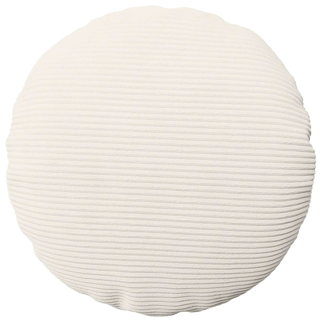 vidaXL Poszewka na poduszkę 6 pcs HEERLEN kremowy Ø 60 cm sztruks