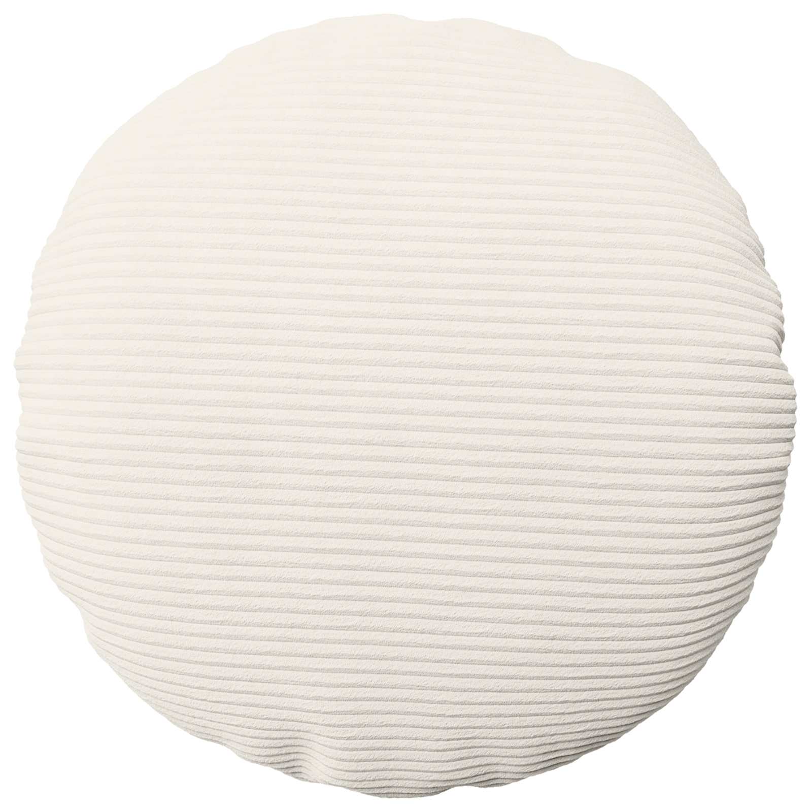 vidaXL Poszewka na poduszkę 6 pcs HEERLEN kremowy Ø 60 cm sztruks
