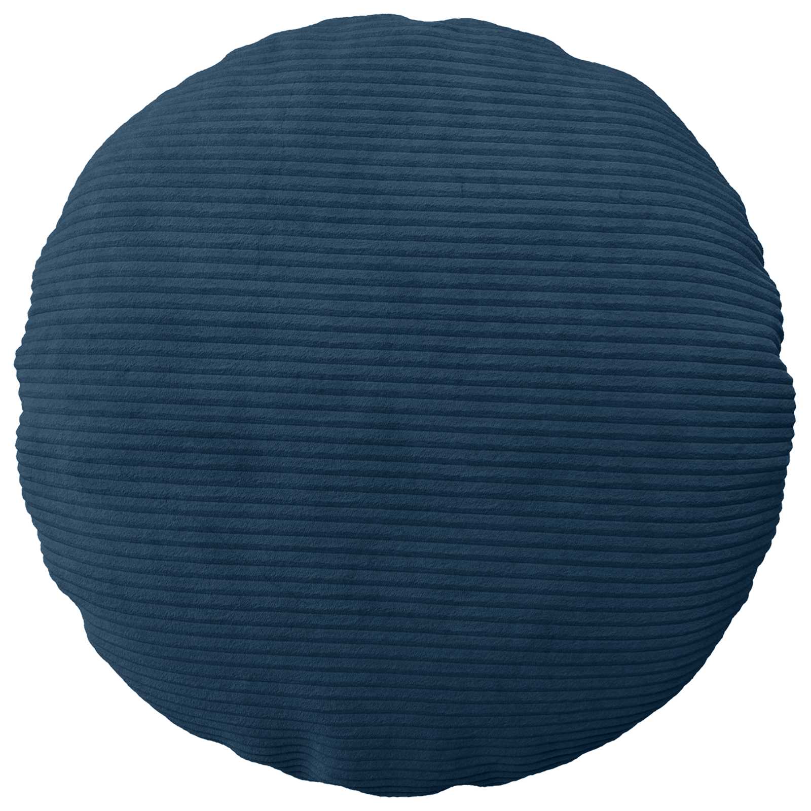 vidaXL Poszewka na poduszkę 6 pcs HEERLEN Granatowy Ø 60 cm sztruks